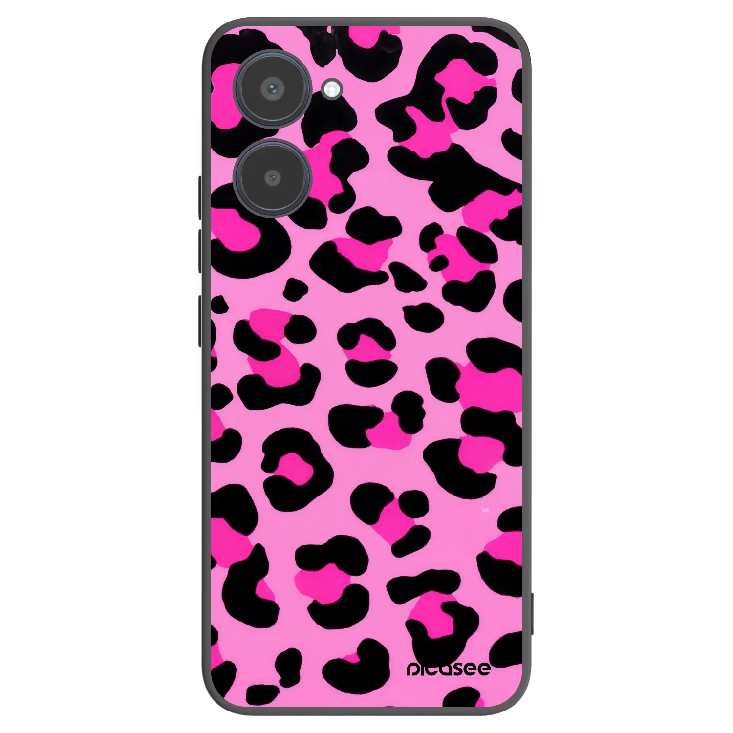 Picasee fekete szilikon tok az alábbi mobiltelefonokra Realme 10 4G - Pink Tiger