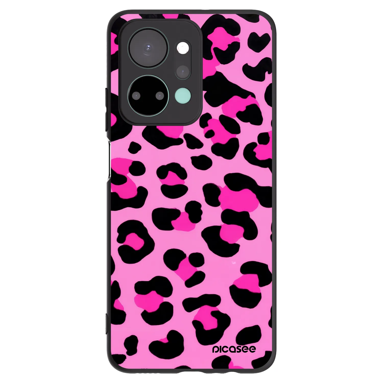 Picasee fekete szilikon tok az alábbi mobiltelefonokra Honor X7a - Pink Tiger