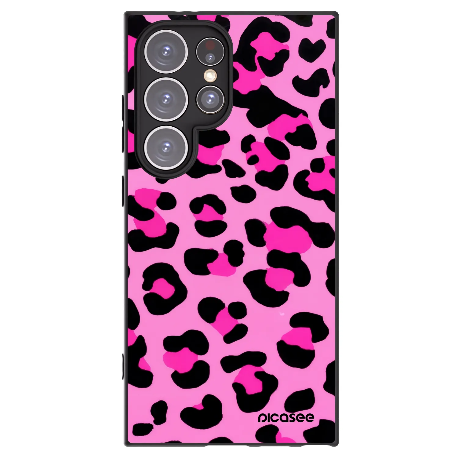 Picasee fekete szilikon tok az alábbi mobiltelefonokra Samsung Galaxy S24 Ultra S928B 5G - Pink Tiger