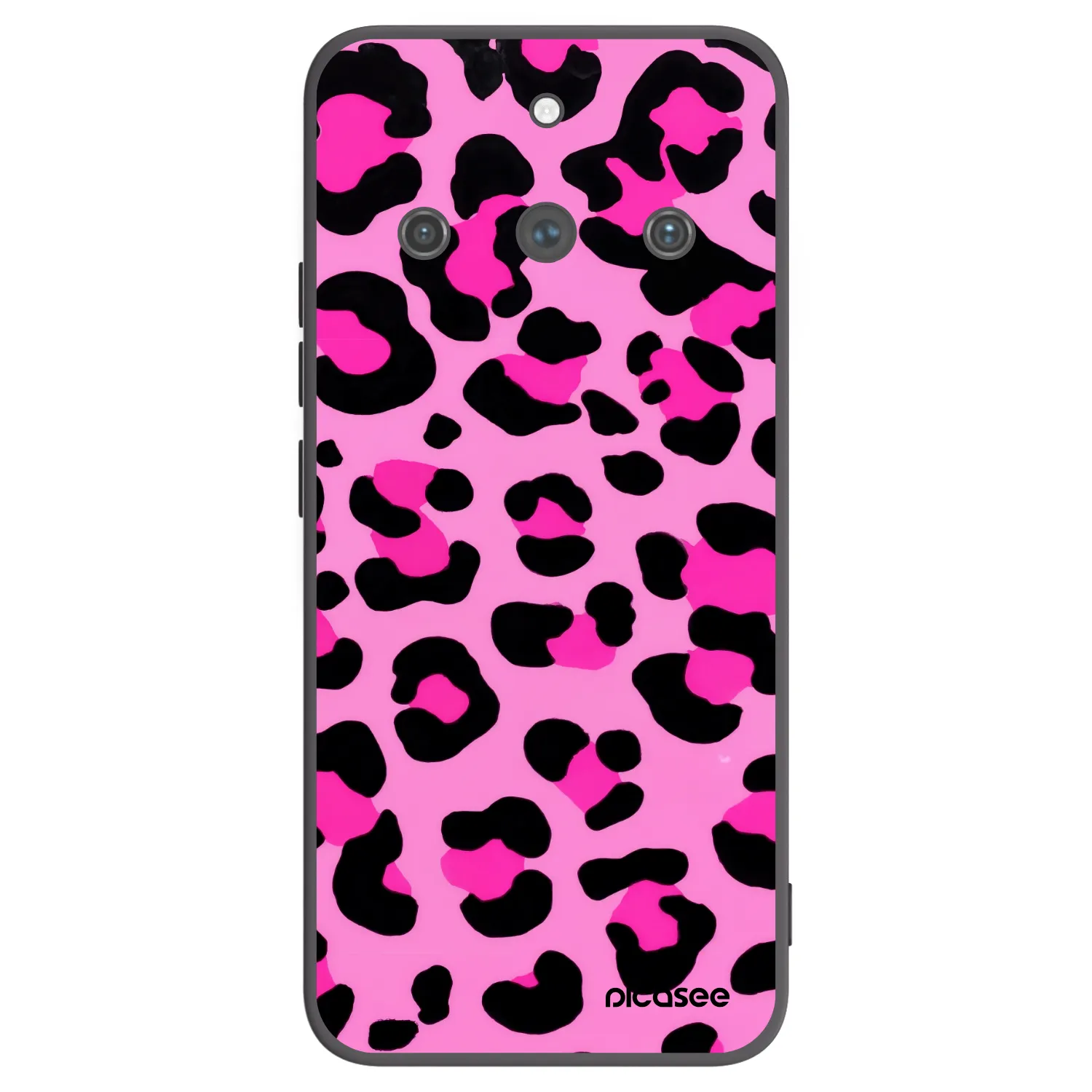 Picasee fekete szilikon tok az alábbi mobiltelefonokra Realme 11 Pro+ - Pink Tiger