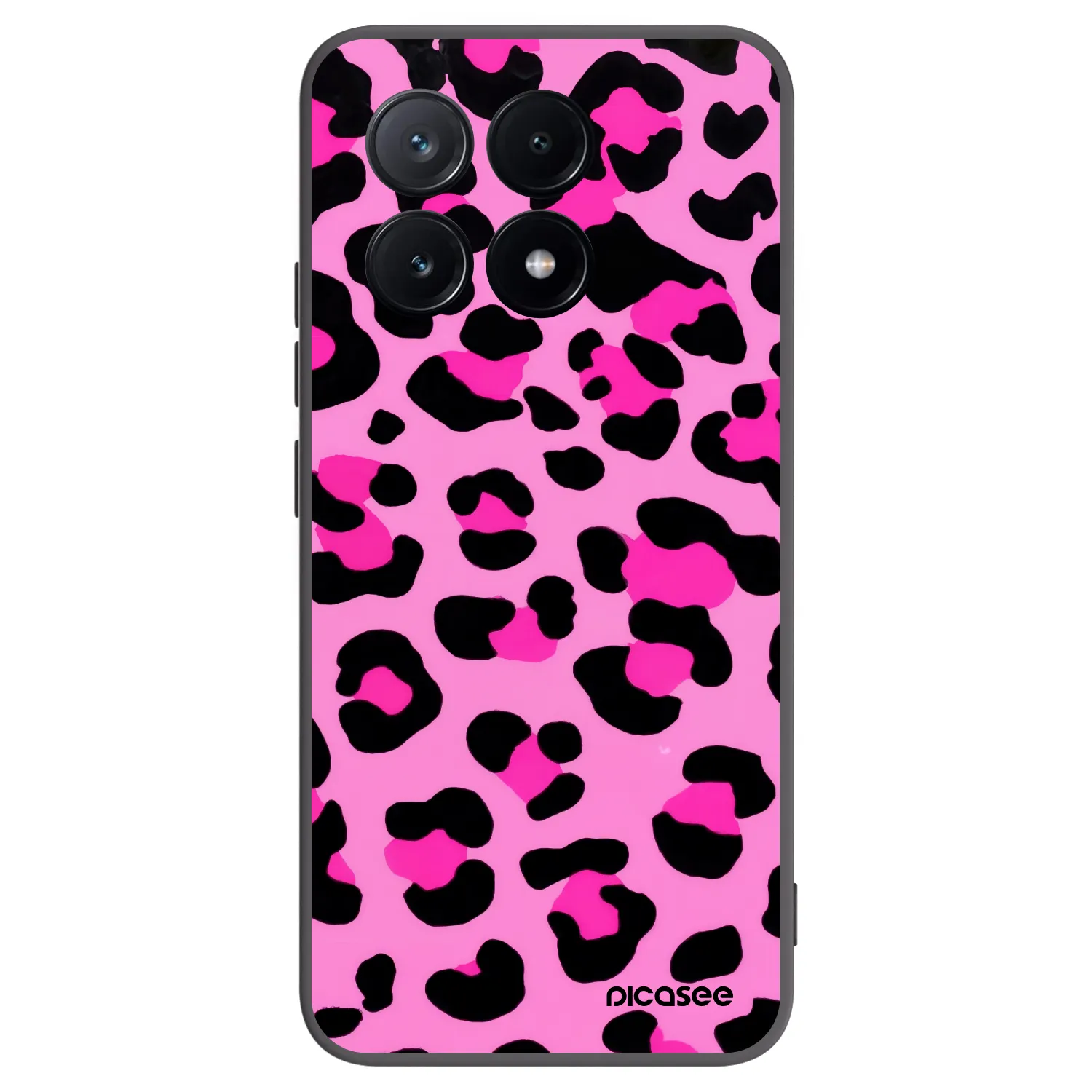 Picasee fekete szilikon tok az alábbi mobiltelefonokra Xiaomi Poco X6 Pro - Pink Tiger