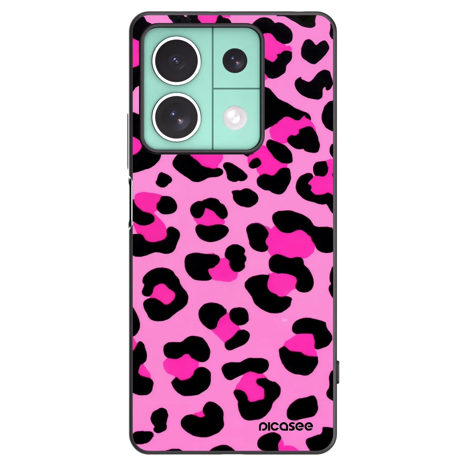 Picasee fekete szilikon tok az alábbi mobiltelefonokra Xiaomi Redmi Note 13 5G - Pink Tiger