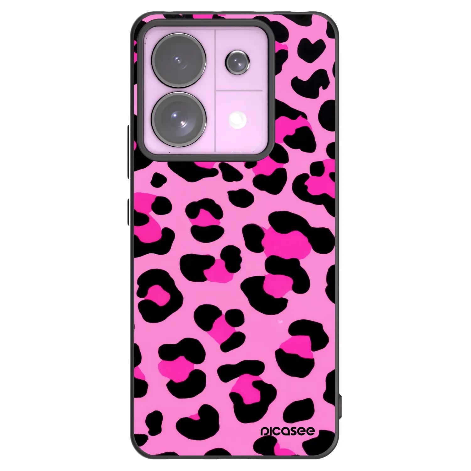 Picasee fekete szilikon tok az alábbi mobiltelefonokra Xiaomi Redmi Note 13 Pro 5G - Pink Tiger