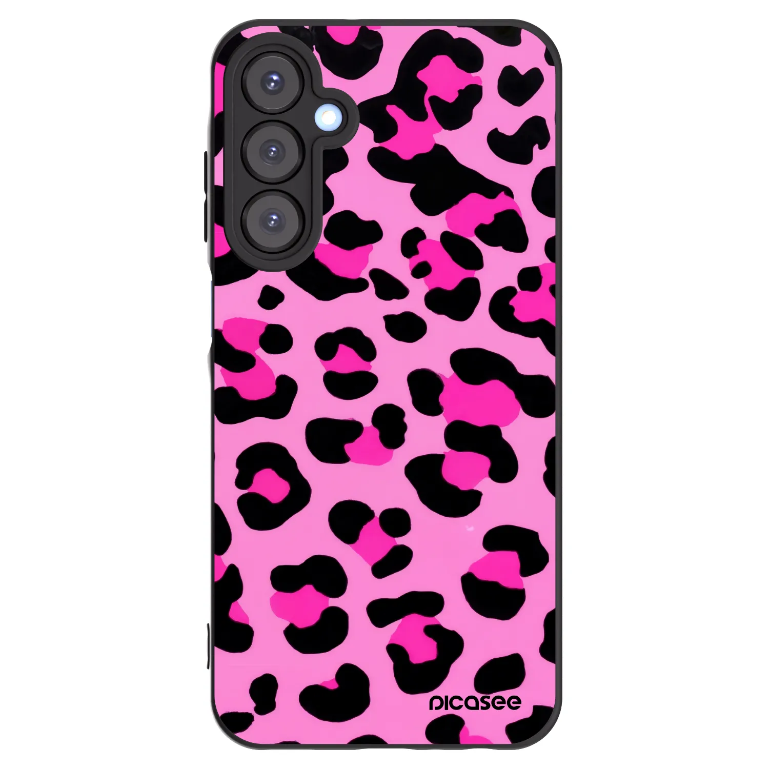 Picasee fekete szilikon tok az alábbi mobiltelefonokra Samsung Galaxy A25 A256B 5G - Pink Tiger