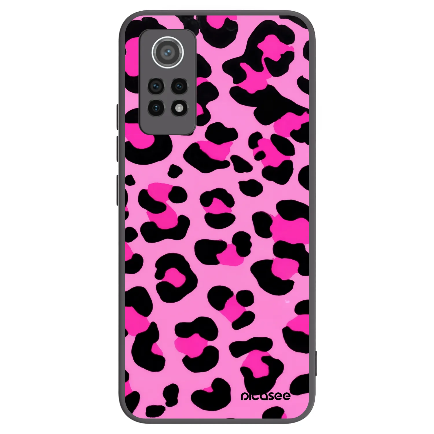 Picasee fekete szilikon tok az alábbi mobiltelefonokra Xiaomi Redmi Note 12 Pro 4G - Pink Tiger
