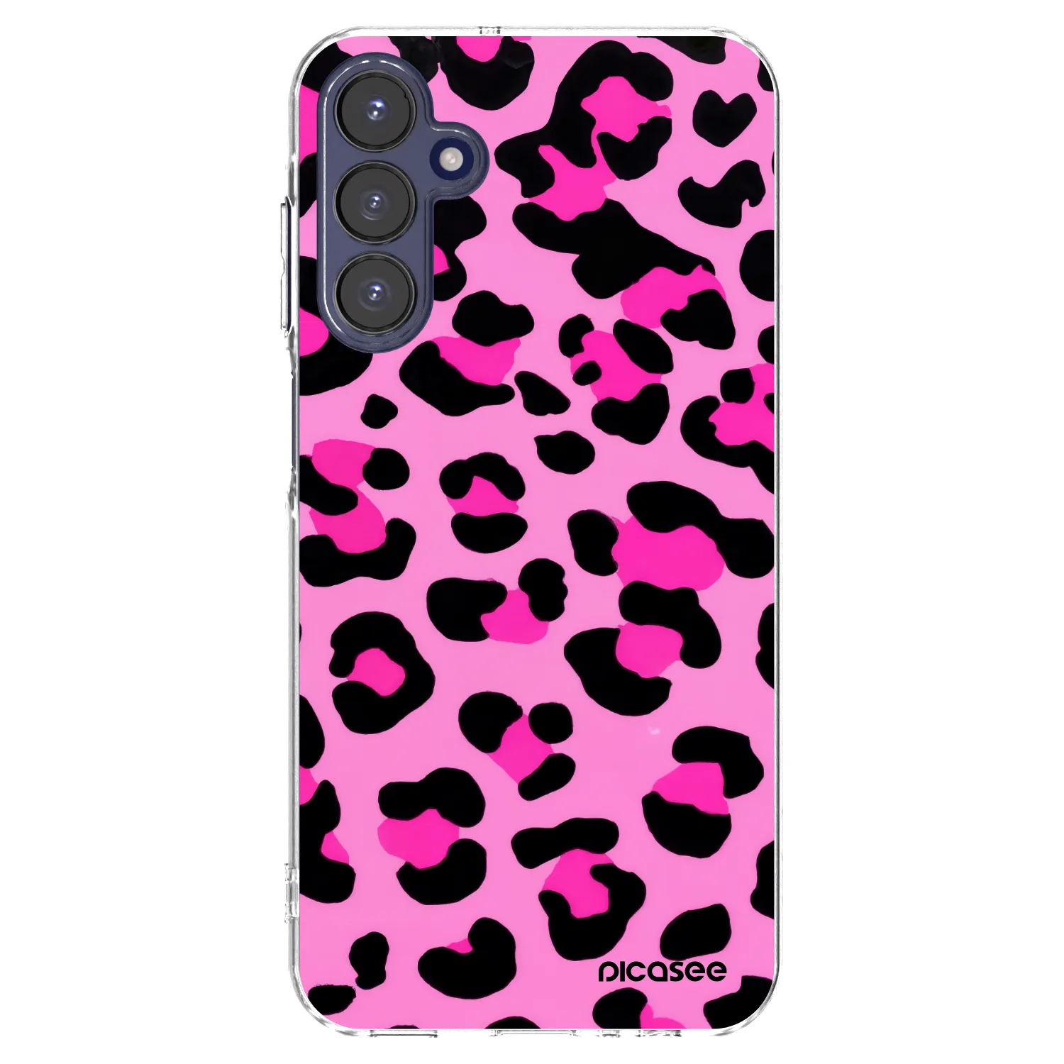 Picasee átlátszó szilikon tok az alábbi mobiltelefonokra Samsung Galaxy A15 A155F 4G - Pink Tiger