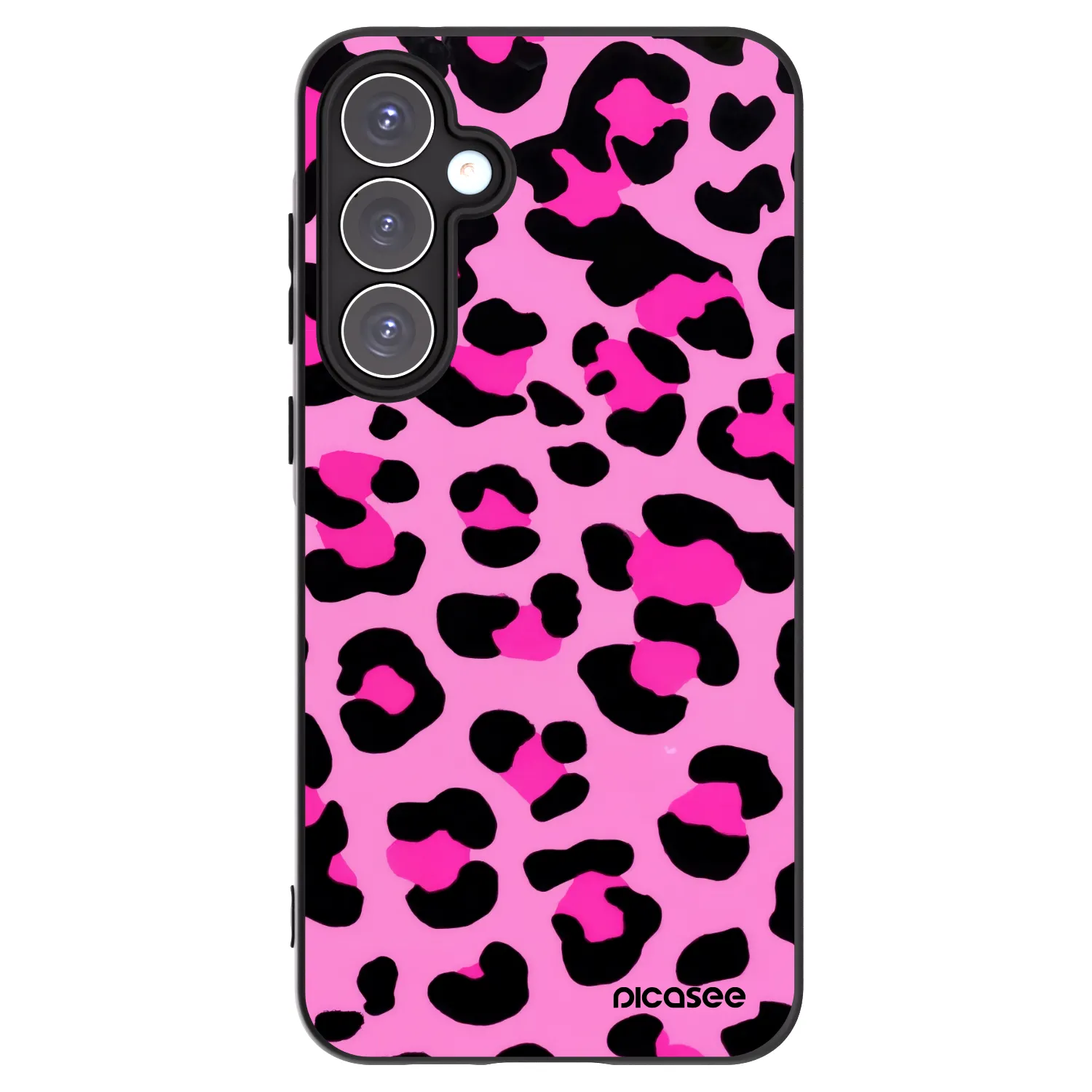 Picasee fekete szilikon tok az alábbi mobiltelefonokra Samsung Galaxy A55 5G A556B - Pink Tiger