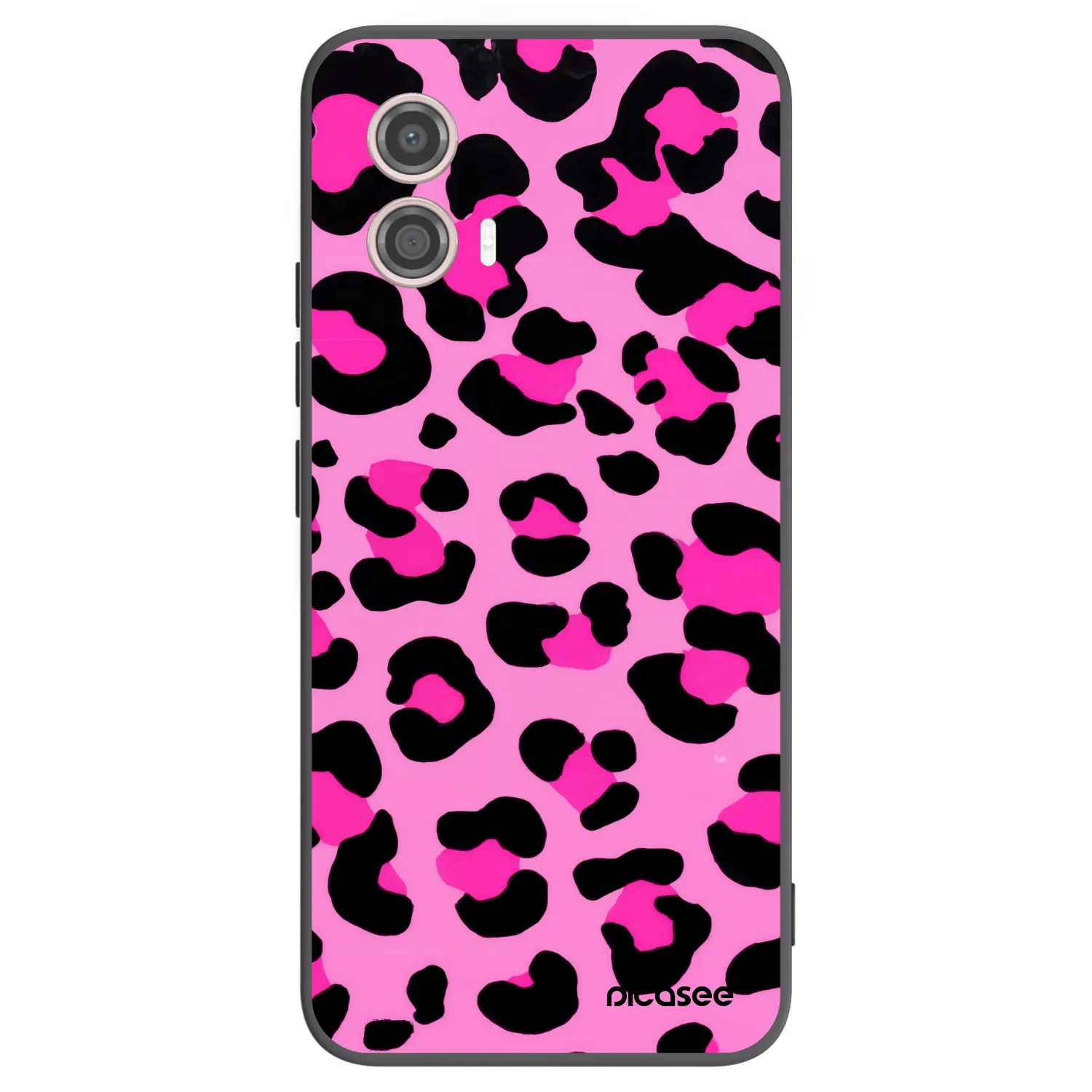 Picasee fekete szilikon tok az alábbi mobiltelefonokra Motorola Moto G53 5G - Pink Tiger