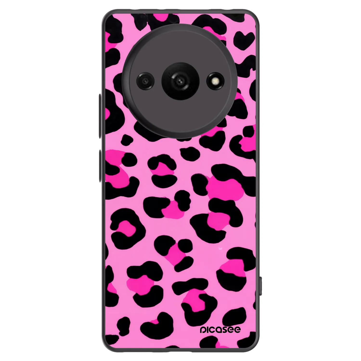 Picasee fekete szilikon tok az alábbi mobiltelefonokra Xiaomi Redmi A3 - Pink Tiger