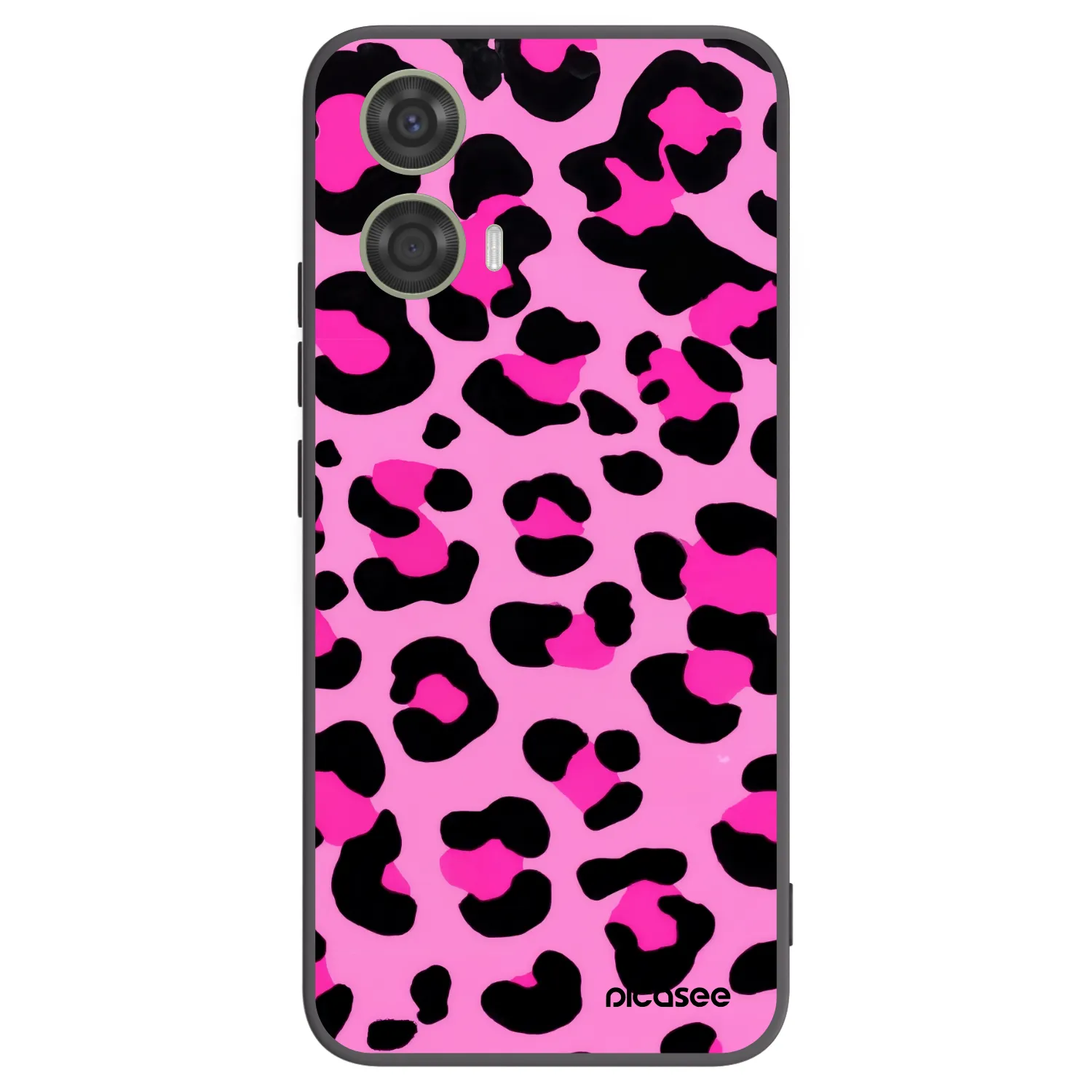 Picasee fekete szilikon tok az alábbi mobiltelefonokra Motorola Moto G24 - Pink Tiger