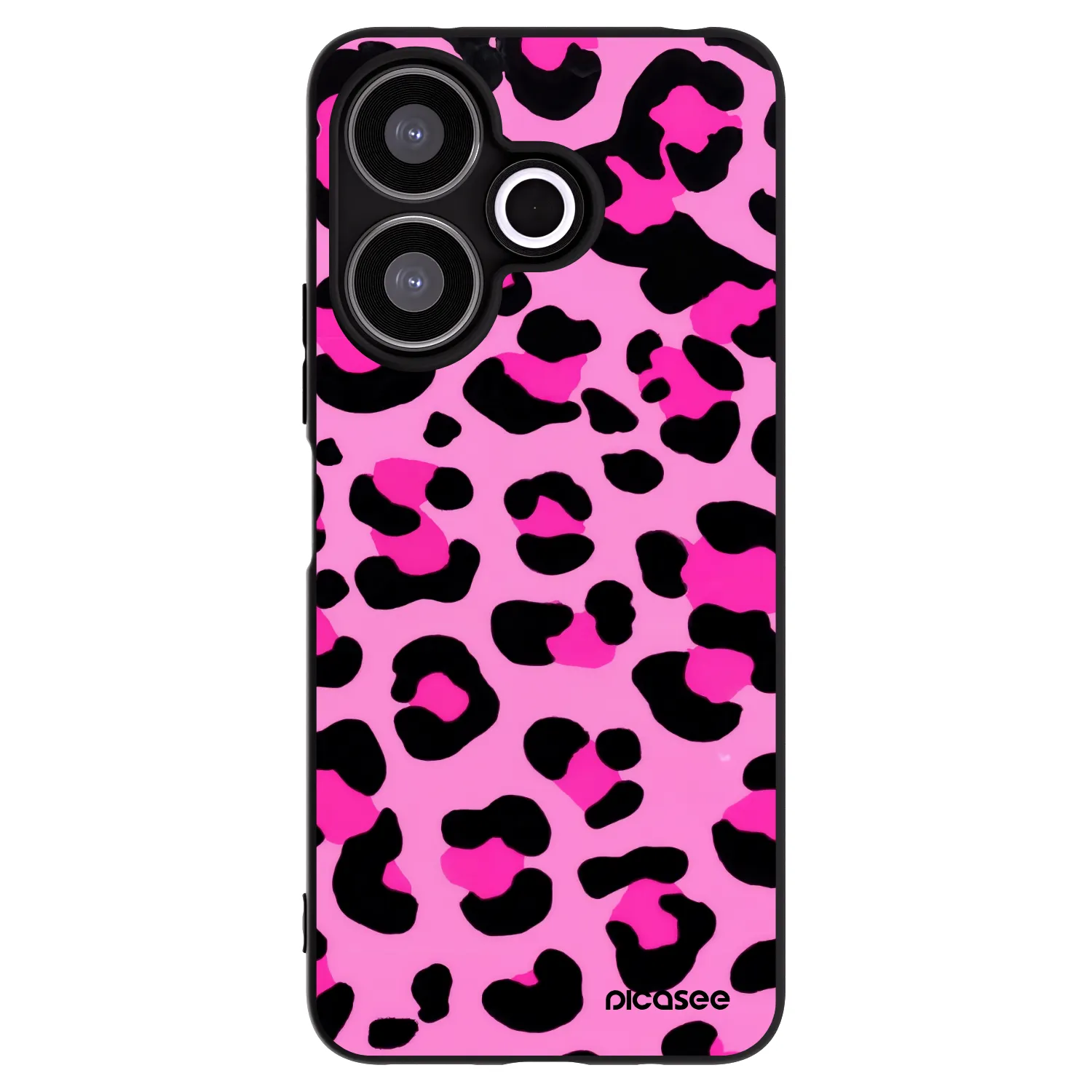 Picasee fekete szilikon tok az alábbi mobiltelefonokra Xiaomi Redmi 13 4G - Pink Tiger