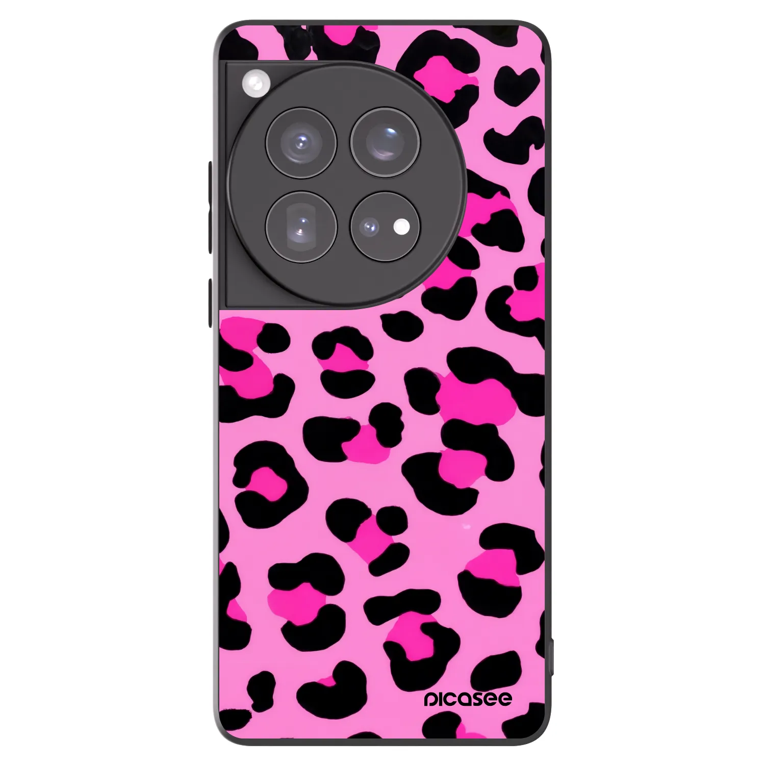 Picasee fekete szilikon tok az alábbi mobiltelefonokra OnePlus 12 5G - Pink Tiger