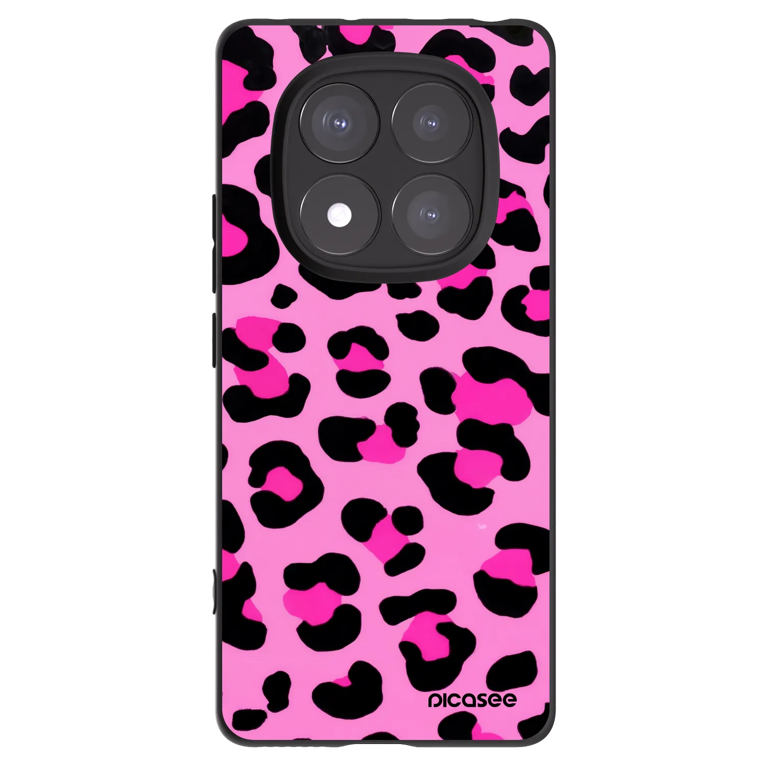 Picasee fekete szilikon tok az alábbi mobiltelefonokra Xiaomi Redmi Note 14 Pro+ 5G - Pink Tiger
