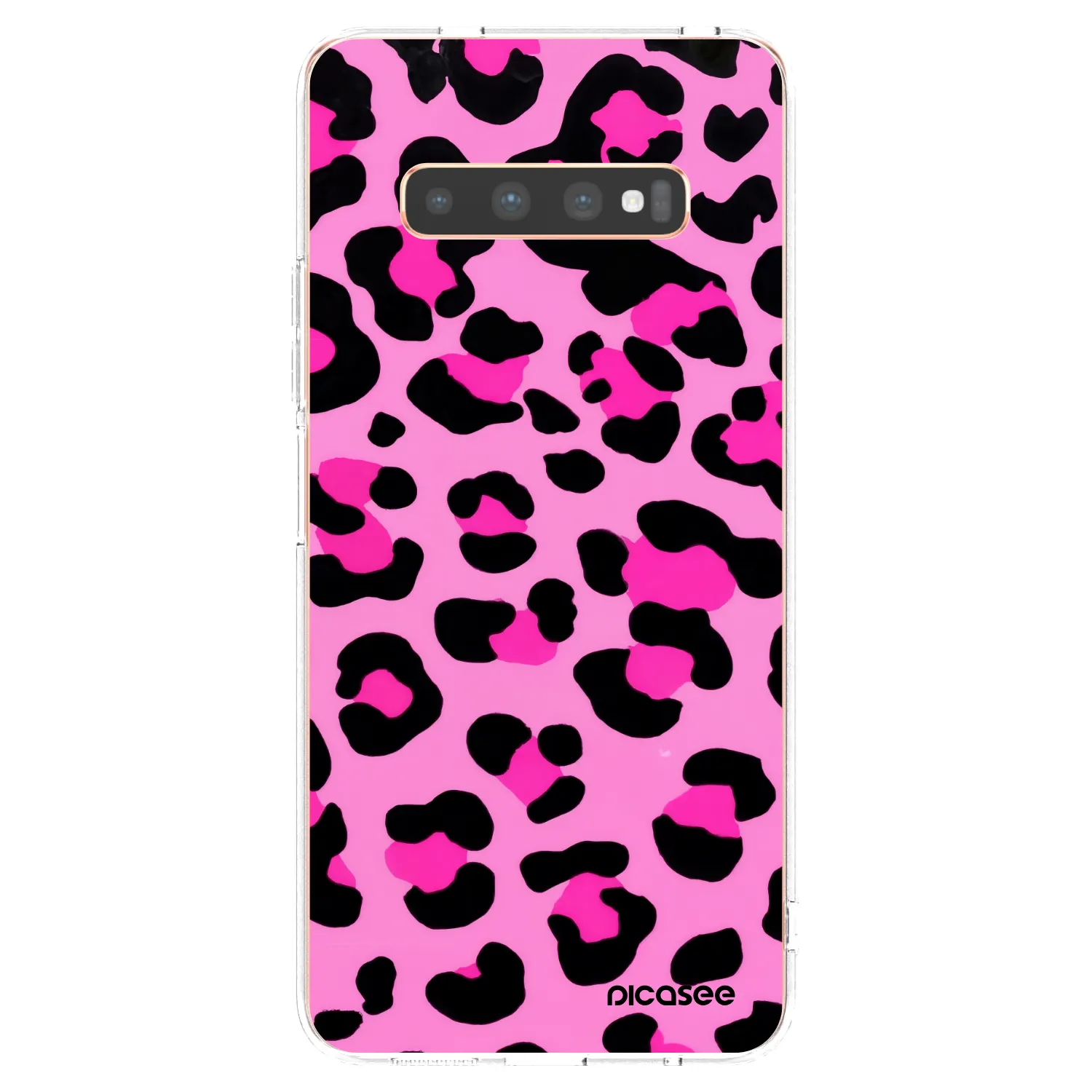 Picasee átlátszó szilikon tok az alábbi mobiltelefonokra Samsung Galaxy S10 Plus G975 - Pink Tiger