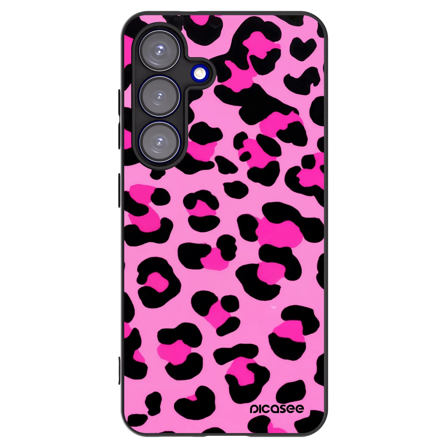 Picasee fekete szilikon tok az alábbi mobiltelefonokra Samsung Galaxy S25 5G - Pink Tiger