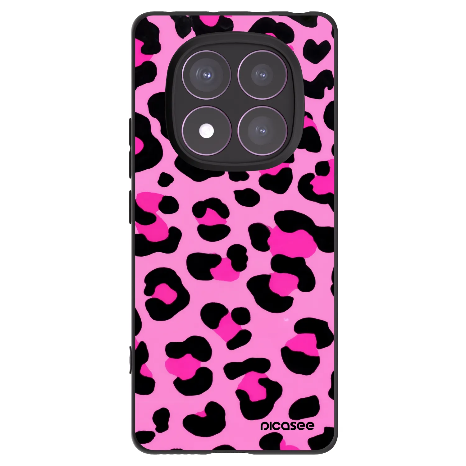 Picasee fekete szilikon tok az alábbi mobiltelefonokra Xiaomi Redmi Note 14 Pro 4G - Pink Tiger