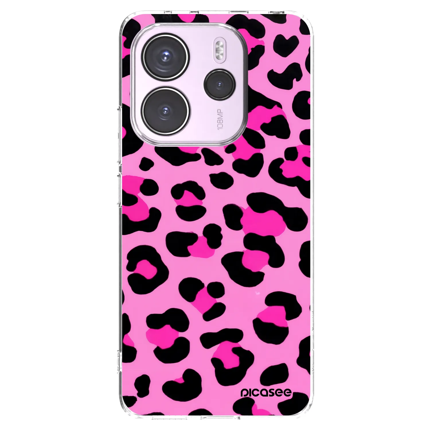 Picasee átlátszó szilikon tok az alábbi mobiltelefonokra Xiaomi Redmi Note 14 4G - Pink Tiger