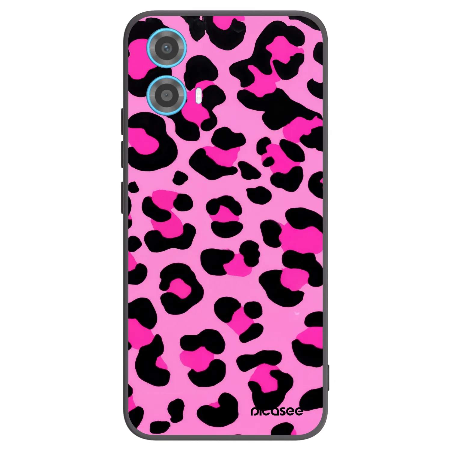 Picasee fekete szilikon tok az alábbi mobiltelefonokra Motorola Moto G34 5G - Pink Tiger