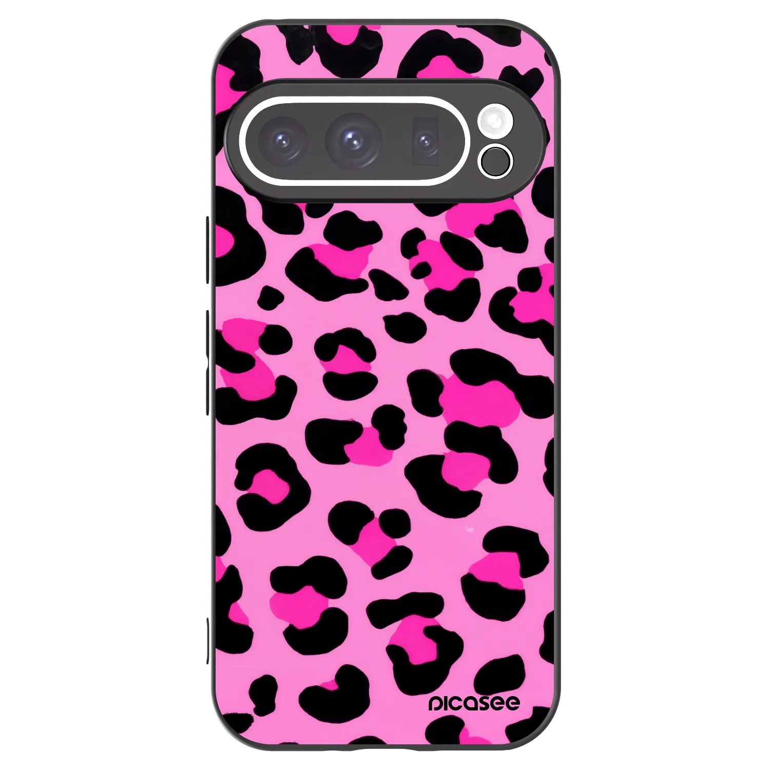 Picasee fekete szilikon tok az alábbi mobiltelefonokra Google Pixel 9 Pro - Pink Tiger