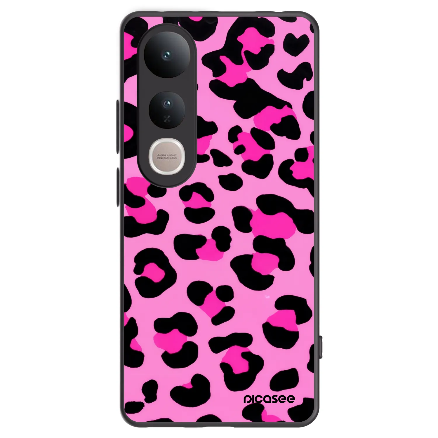 Picasee fekete szilikon tok az alábbi mobiltelefonokra Vivo V50 Lite 5G - Pink Tiger