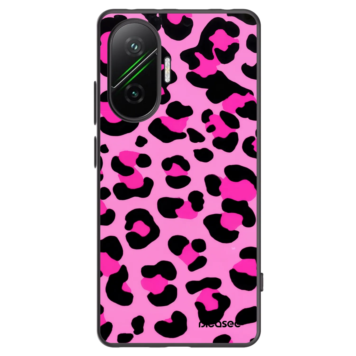 Picasee fekete szilikon tok az alábbi mobiltelefonokra Xiaomi Poco F7 Pro 5G - Pink Tiger