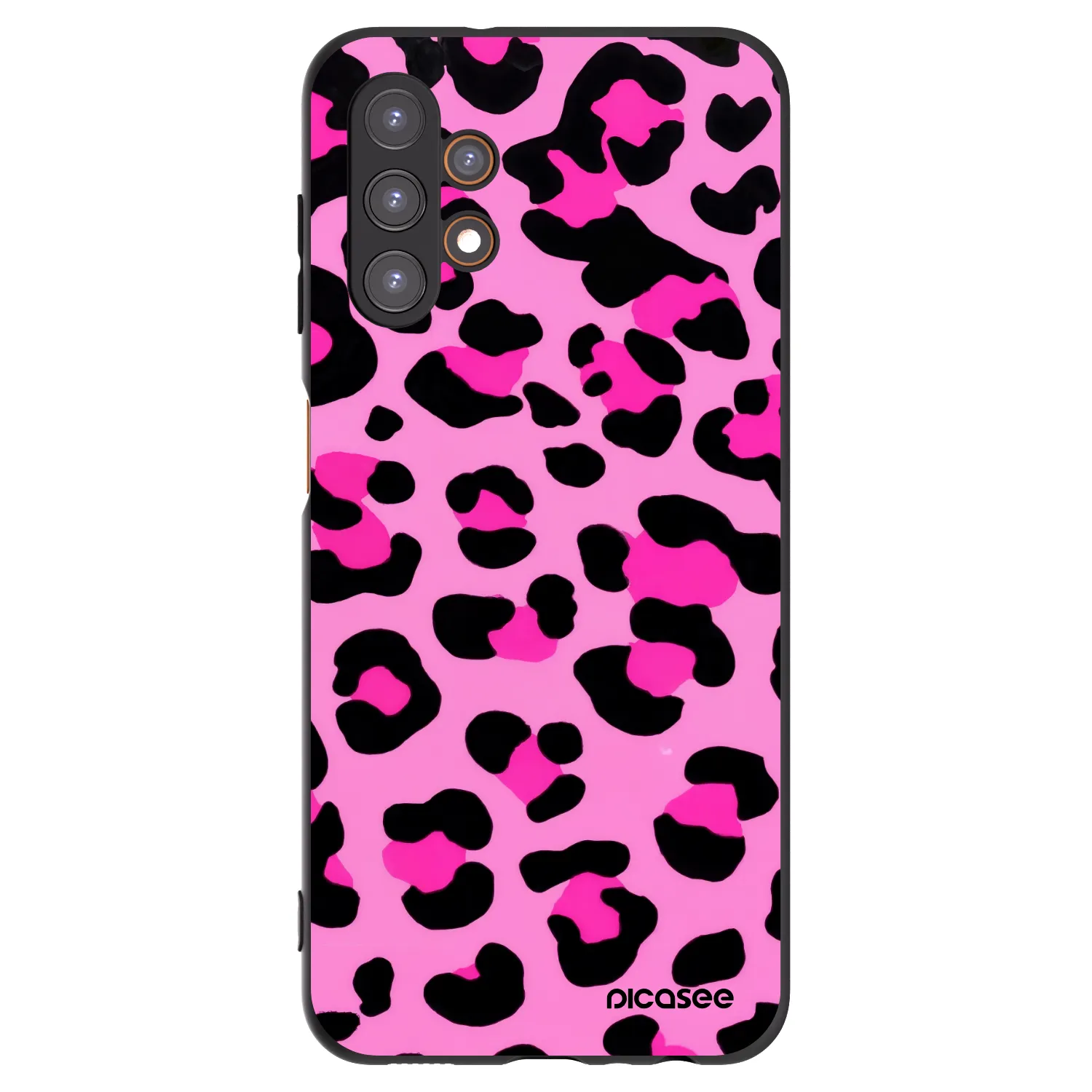 Picasee fekete szilikon tok az alábbi mobiltelefonokra Samsung Galaxy A13 5G - Pink Tiger