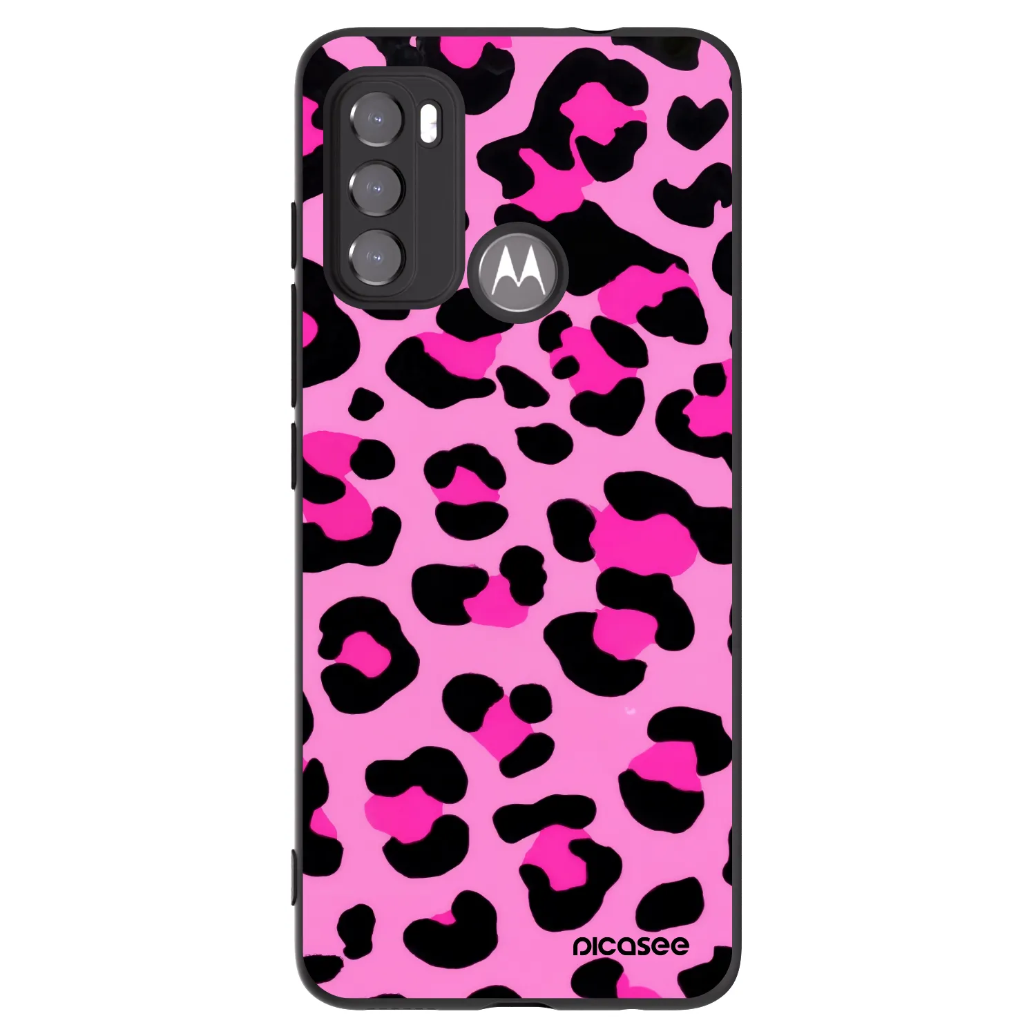 Picasee fekete szilikon tok az alábbi mobiltelefonokra Motorola Edge 60 5G - Pink Tiger