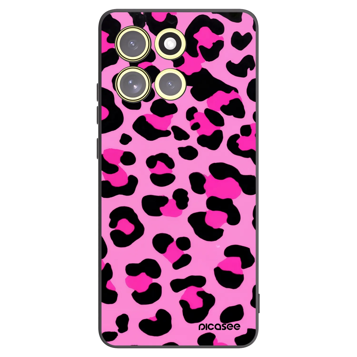 Picasee fekete szilikon tok az alábbi mobiltelefonokra Motorola Moto G86 5G - Pink Tiger