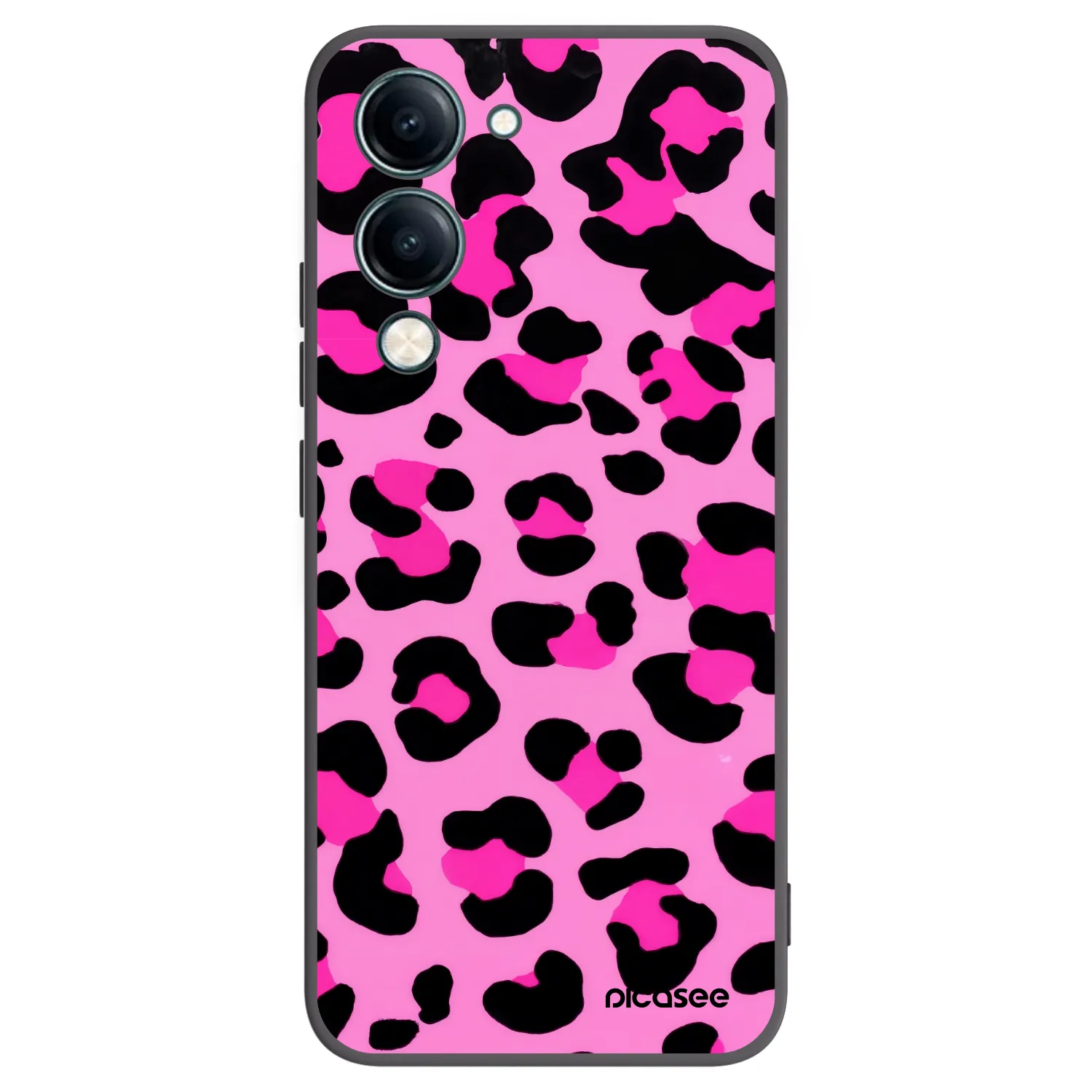 Picasee fekete szilikon tok az alábbi mobiltelefonokra Vivo Y29s 5G - Pink Tiger