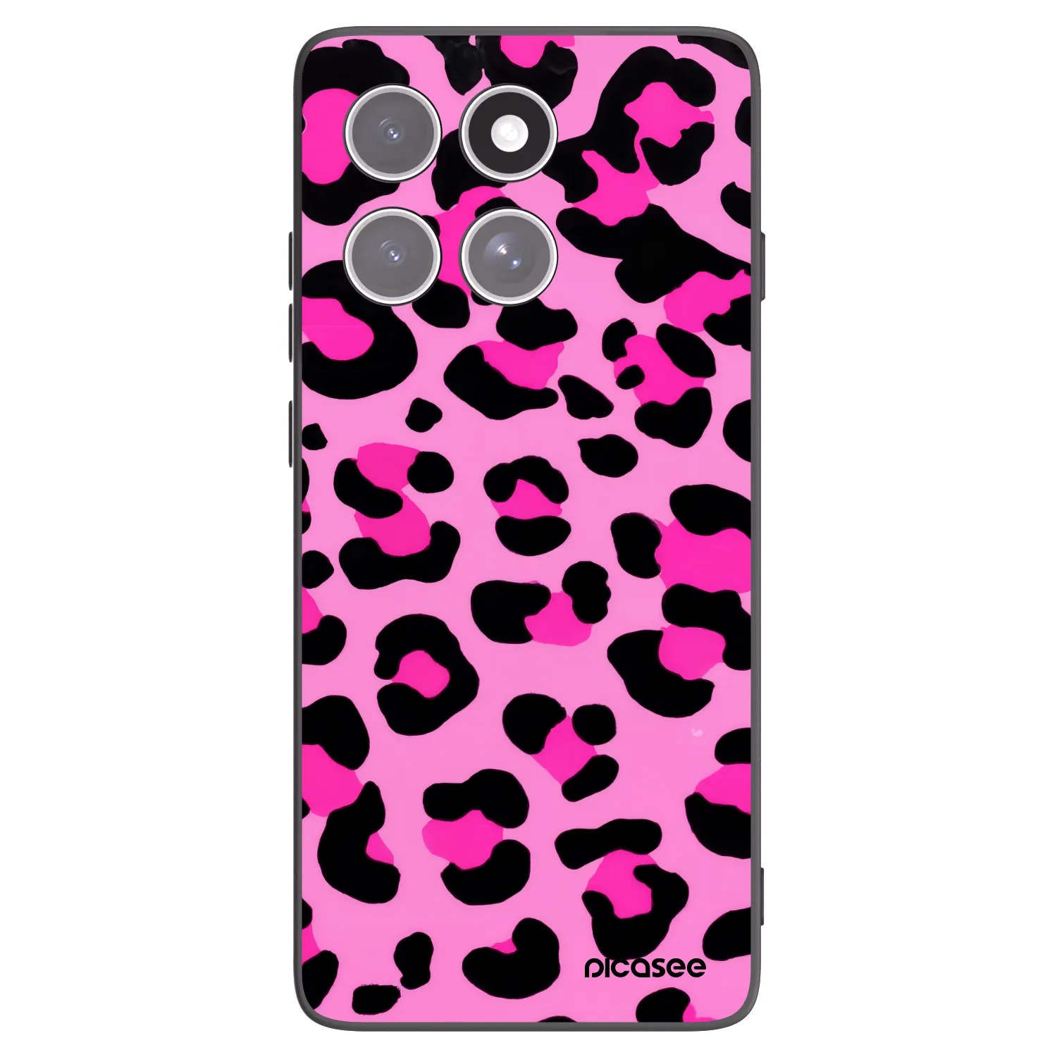 Picasee fekete szilikon tok az alábbi mobiltelefonokra Motorola Edge 60 Fusion - Pink Tiger