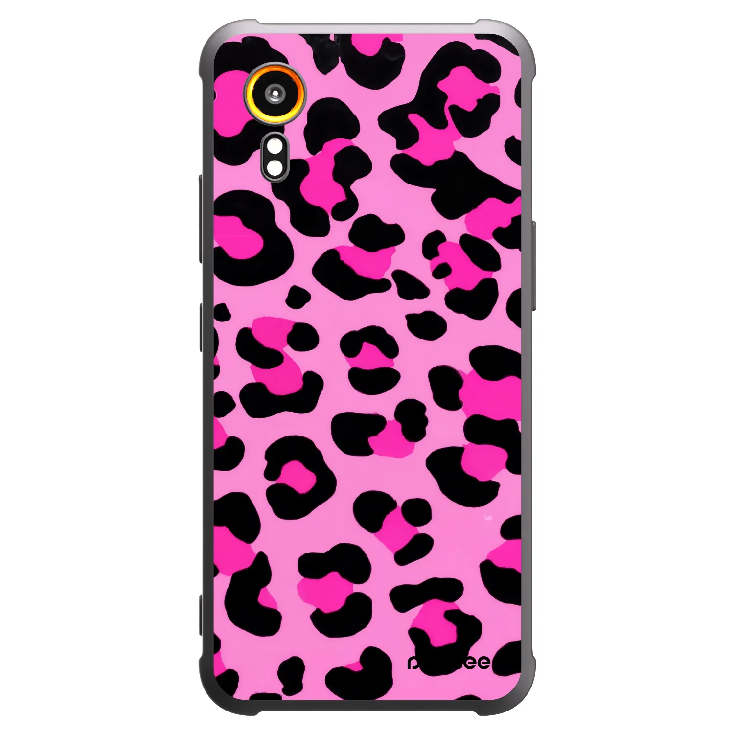 Picasee fekete szilikon tok az alábbi mobiltelefonokra Samsung Galaxy Xcover 7 - Pink Tiger