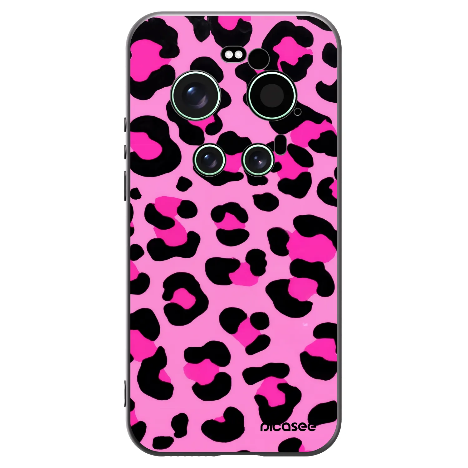 Picasee fekete szilikon tok az alábbi mobiltelefonokra Xiaomi 17 Ultra - Pink Tiger