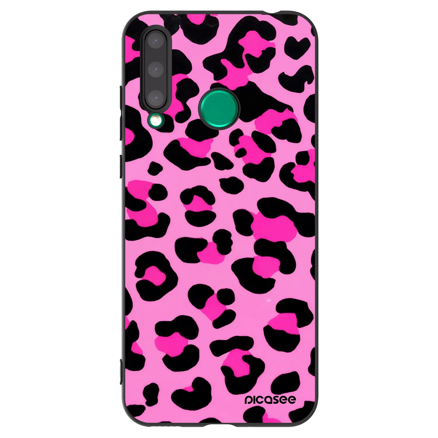 Picasee fekete szilikon tok az alábbi mobiltelefonokra Honor 20 Lite - Pink Tiger