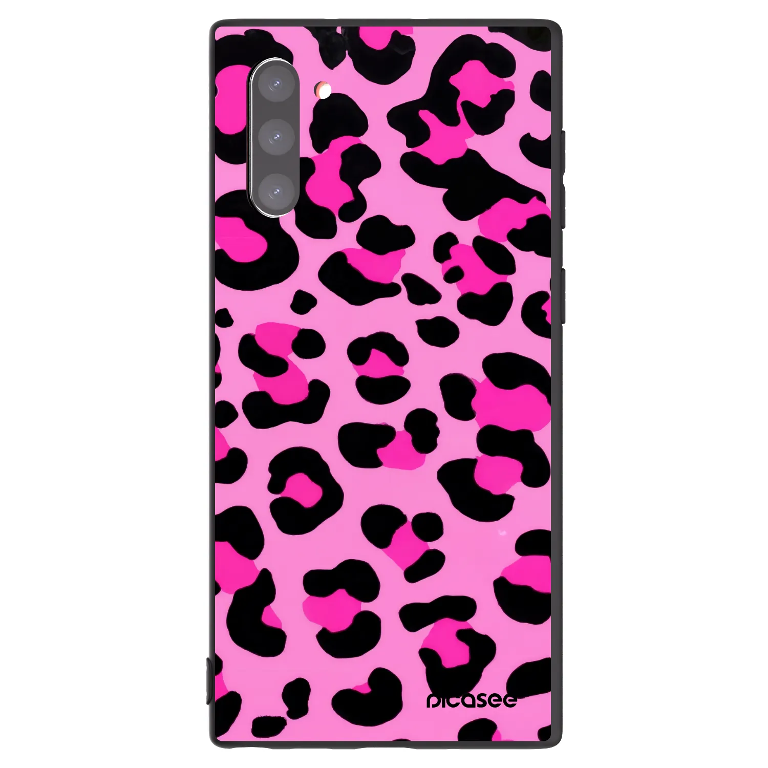 Picasee fekete szilikon tok az alábbi mobiltelefonokra Samsung Galaxy Note 10 N970F - Pink Tiger