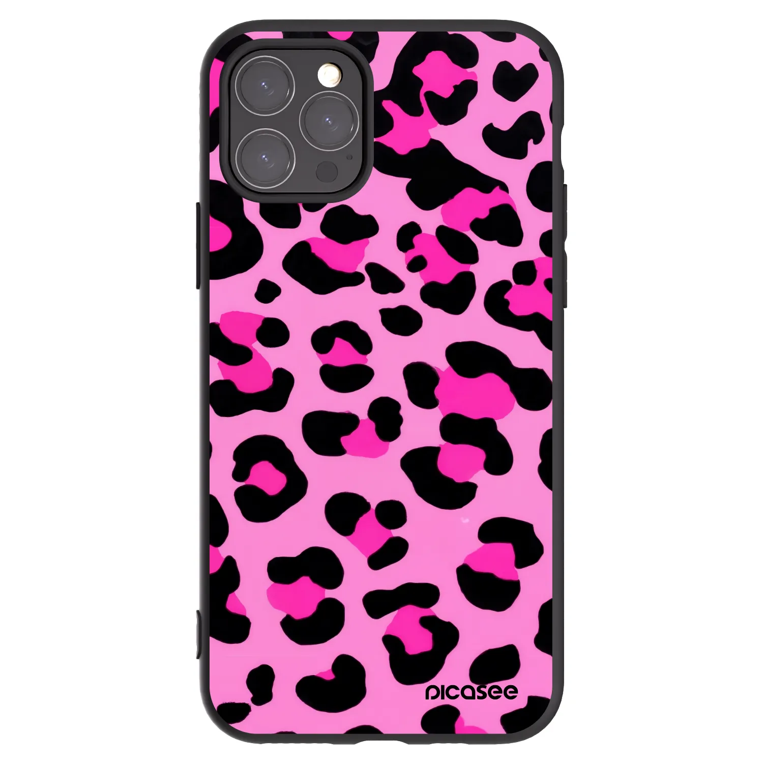 Picasee fekete szilikon tok az alábbi mobiltelefonokra Apple iPhone 11 Pro - Pink Tiger