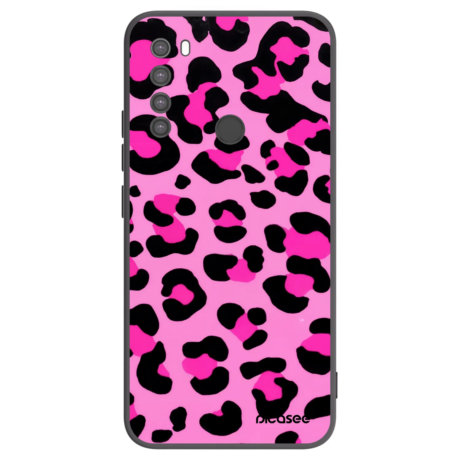 Picasee fekete szilikon tok az alábbi mobiltelefonokra Xiaomi Redmi Note 8 - Pink Tiger