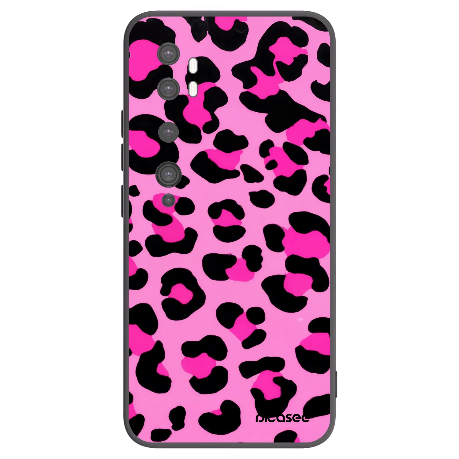 Picasee fekete szilikon tok az alábbi mobiltelefonokra Xiaomi Mi Note 10 (Pro) - Pink Tiger