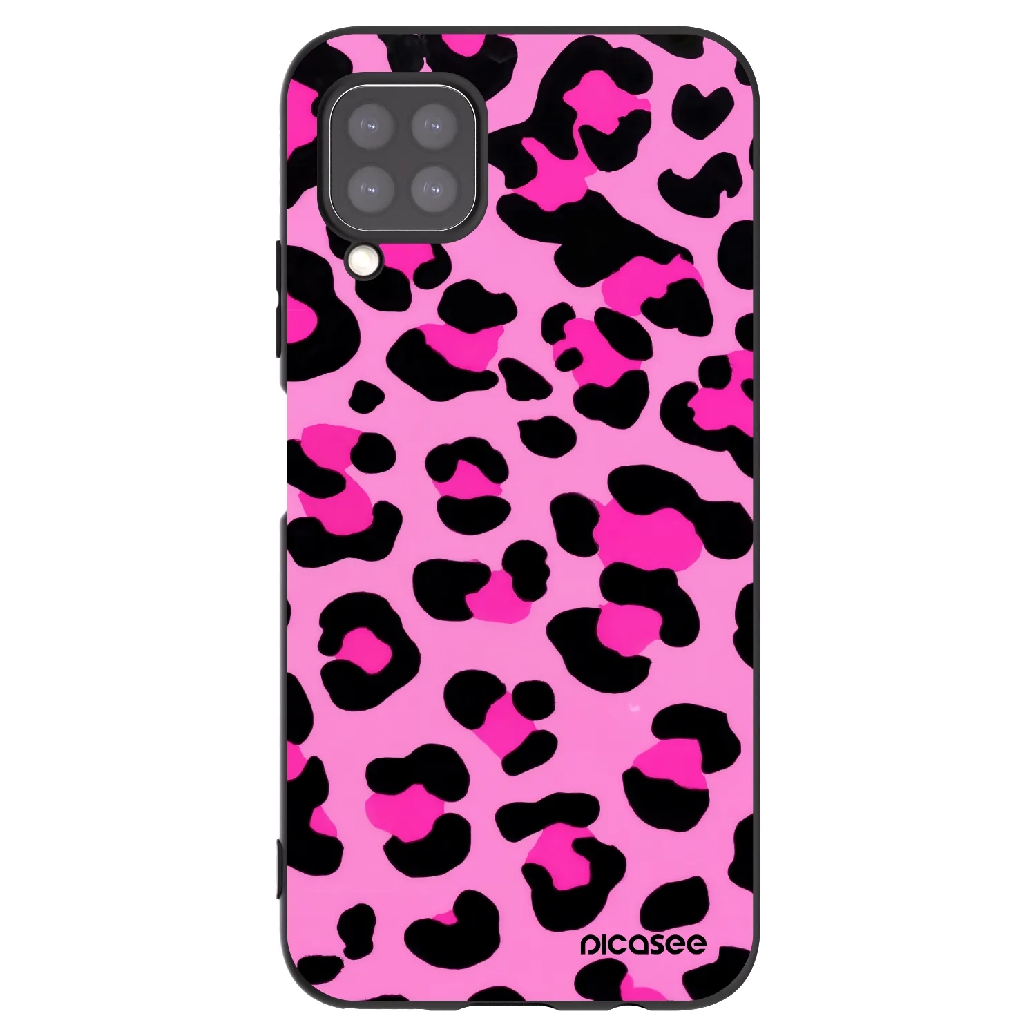 Picasee fekete szilikon tok az alábbi mobiltelefonokra Huawei P40 Lite - Pink Tiger