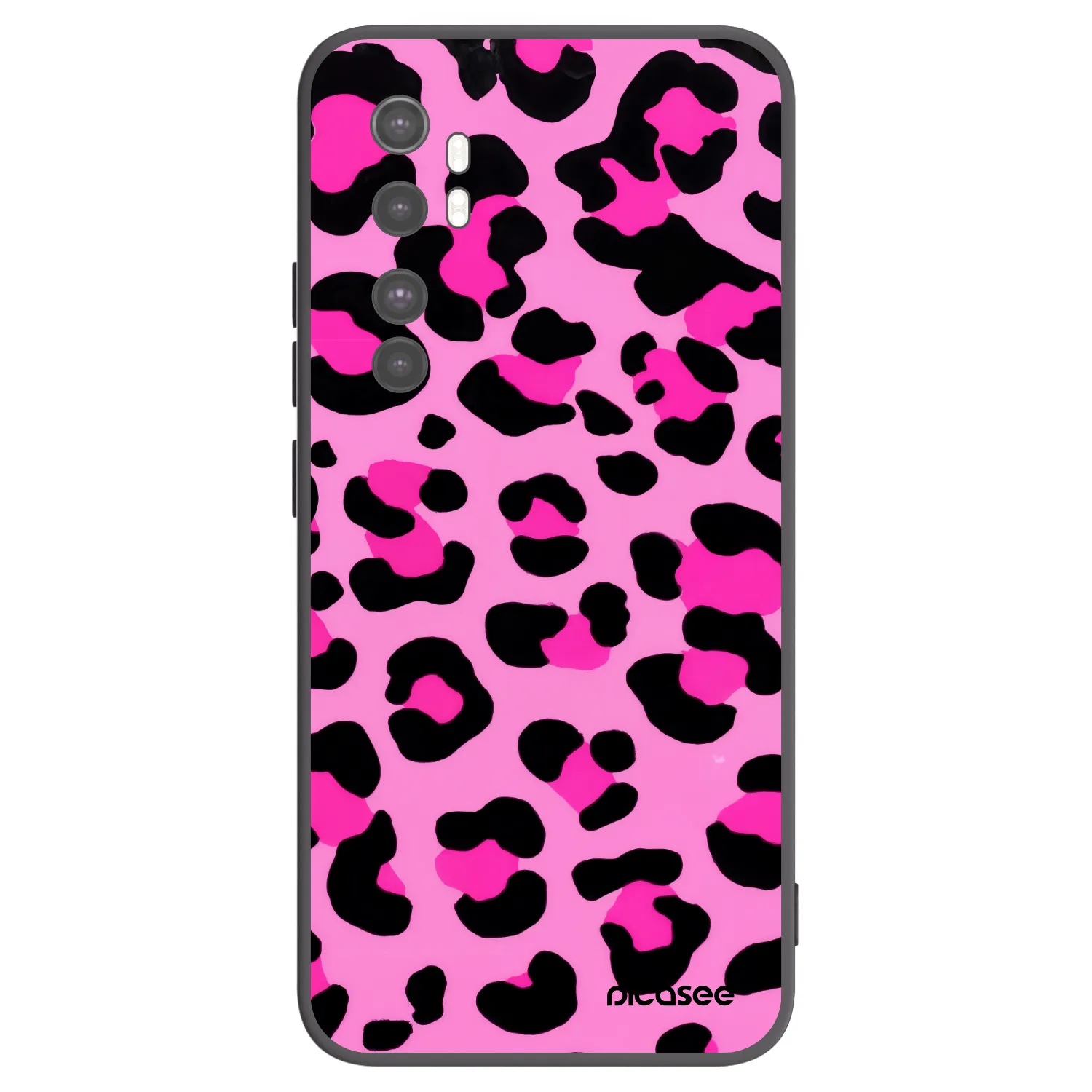 Picasee fekete szilikon tok az alábbi mobiltelefonokra Xiaomi Mi Note 10 Lite - Pink Tiger