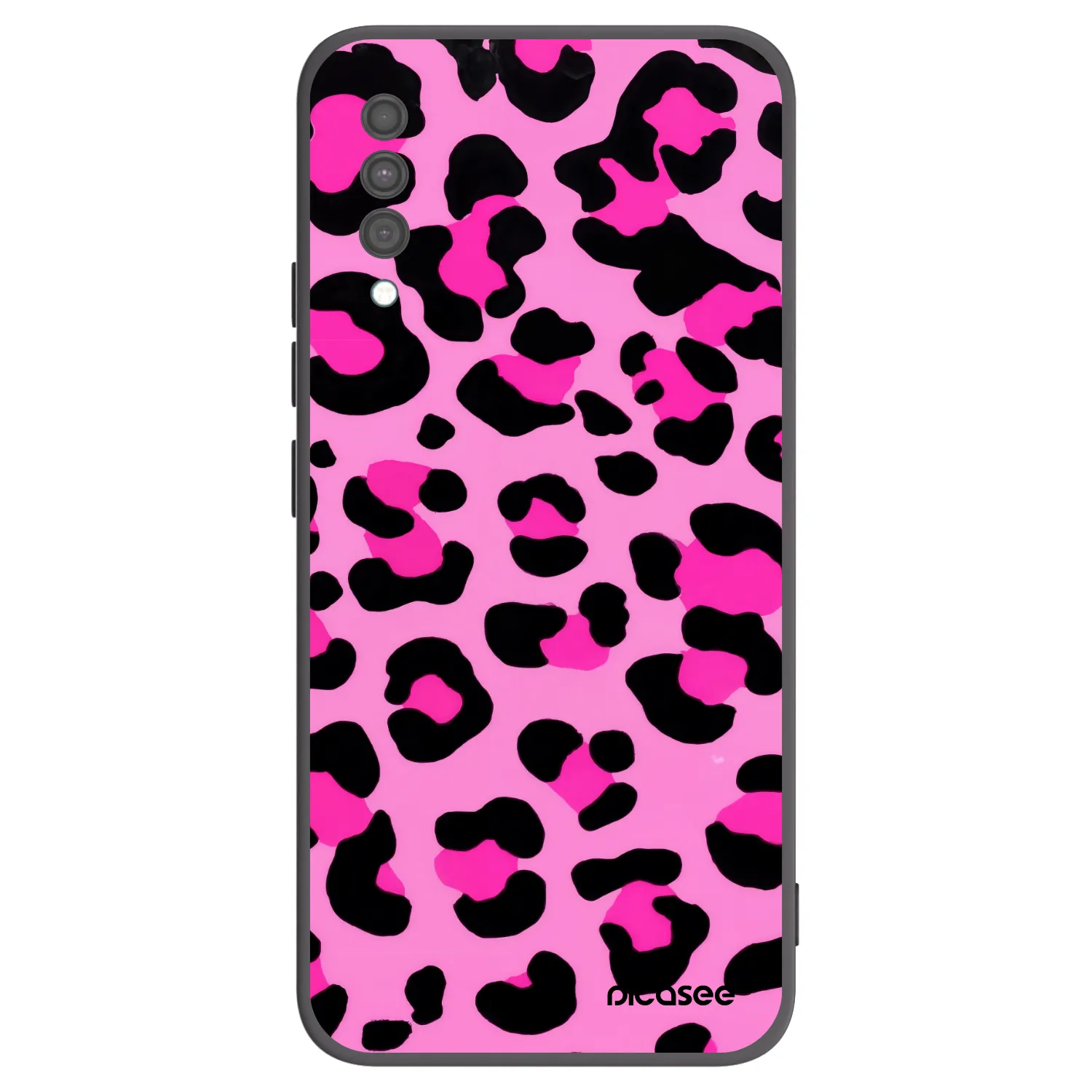 Picasee fekete szilikon tok az alábbi mobiltelefonokra Samsung Galaxy A30s A307F - Pink Tiger