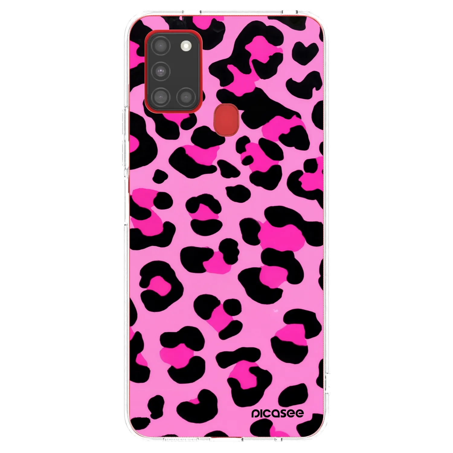 Picasee átlátszó szilikon tok az alábbi mobiltelefonokra Samsung Galaxy A21s - Pink Tiger