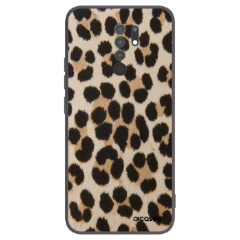 Picasee fekete szilikon tok az alábbi mobiltelefonokra Xiaomi Redmi 9 - Brown Tiger