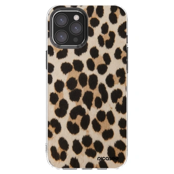 Picasee átlátszó szilikon tok az alábbi mobiltelefonokra Apple iPhone 12 Pro Max - Brown Tiger
