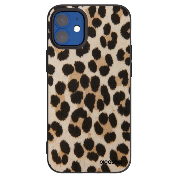 Picasee fekete szilikon tok az alábbi mobiltelefonokra Apple iPhone 12 mini - Brown Tiger