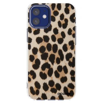 Picasee átlátszó szilikon tok az alábbi mobiltelefonokra Apple iPhone 12 mini - Brown Tiger