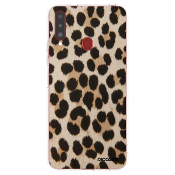 Picasee átlátszó szilikon tok az alábbi mobiltelefonokra Samsung Galaxy A20s - Brown Tiger