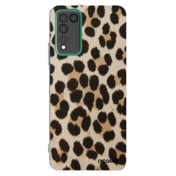 Picasee átlátszó szilikon tok az alábbi mobiltelefonokra Honor 10X Lite - Brown Tiger