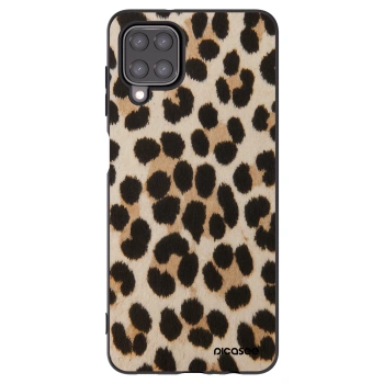 Picasee fekete szilikon tok az alábbi mobiltelefonokra Samsung Galaxy A12 A125F - Brown Tiger