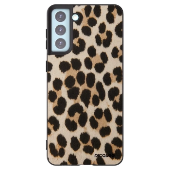 Picasee fekete szilikon tok az alábbi mobiltelefonokra Samsung Galaxy S21+ 5G G996F - Brown Tiger