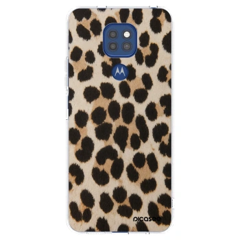 Picasee átlátszó szilikon tok az alábbi mobiltelefonokra Motorola Moto G9 Play - Brown Tiger